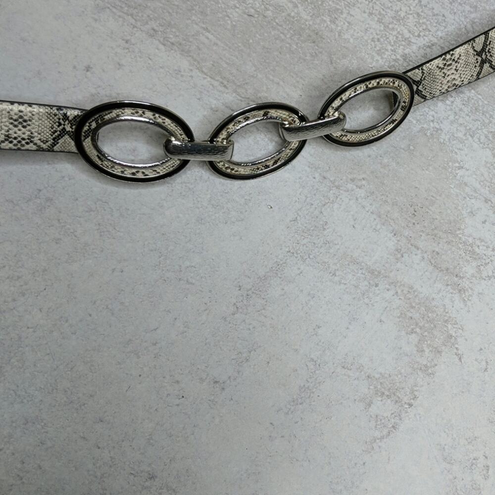 Chico's Adjustable Snakeskin Belt - Size M/L - EUC